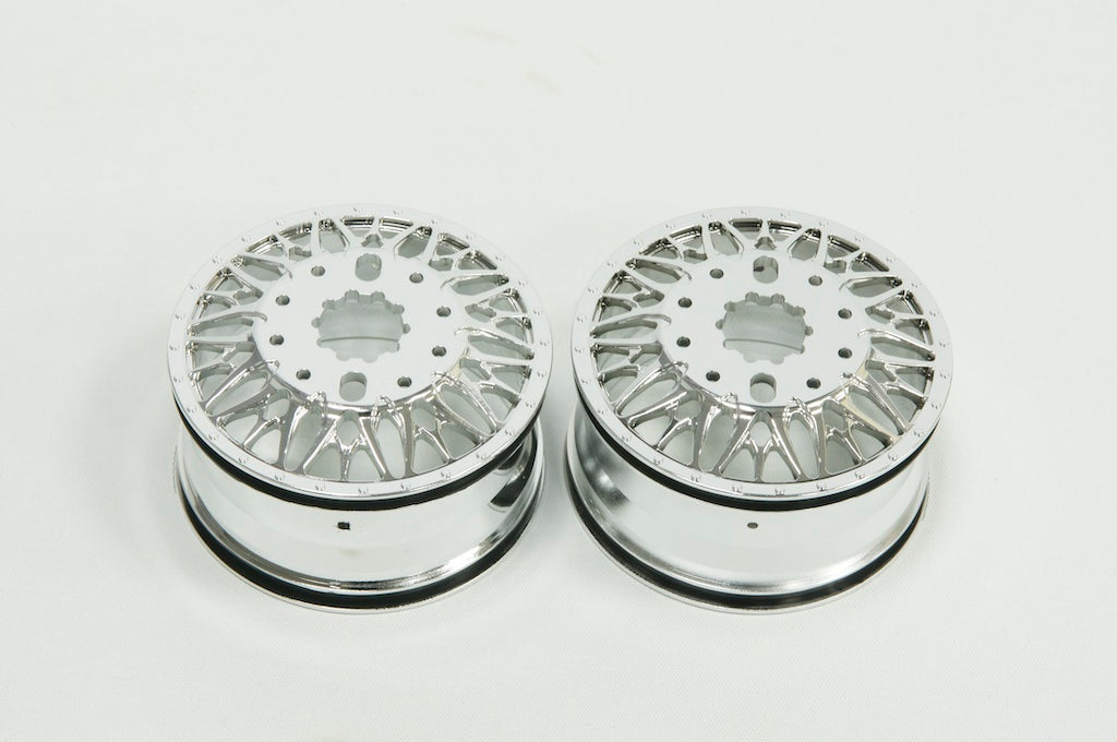 CD0641 KG1 Forged KD014 TRIDENT–D Wheels (FRONT, 40mm width, CHROME) 2 pcs - HeliDirect