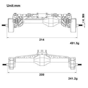MEUS Racing CHEAT CODE V2 Capra 1.9 Isokinetic Portal Axles for 1/10 Axial Capra 1.9 & DIY SCX10 SCX10 II SCX10 III SCX10 Pro