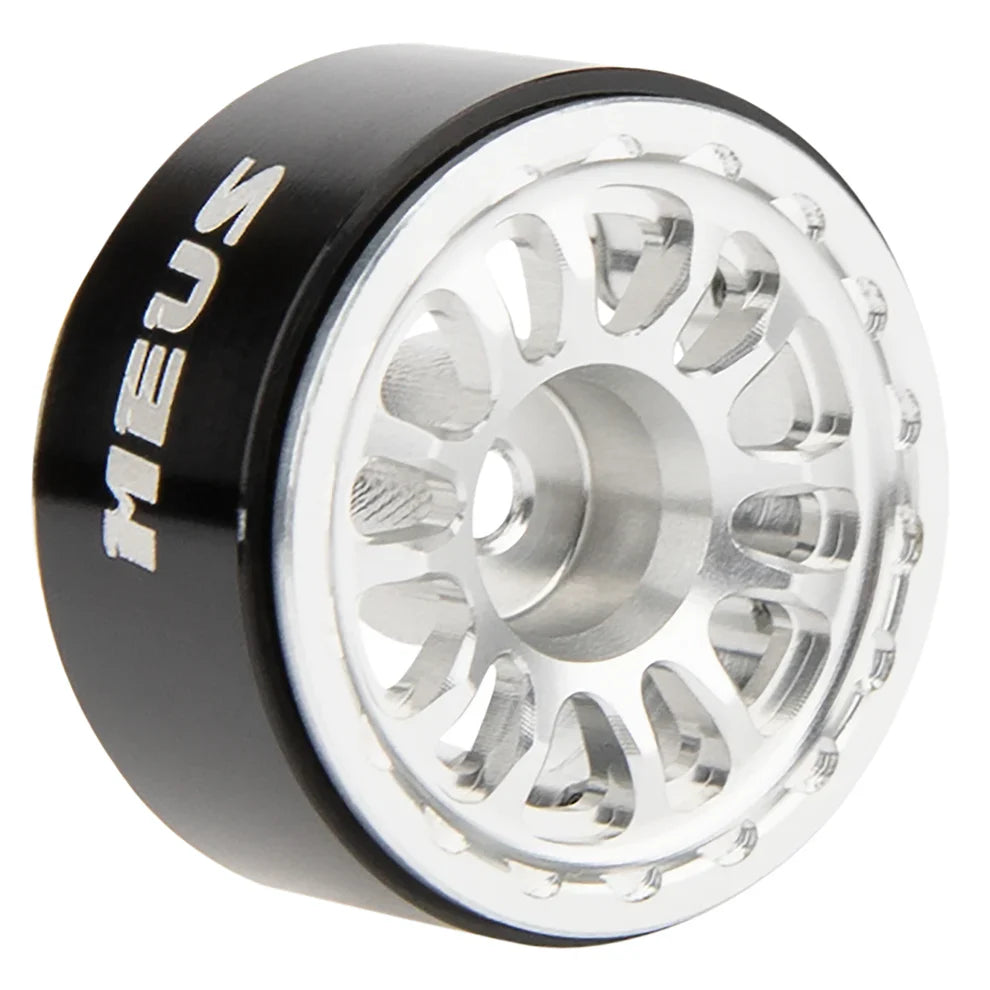 MEUS Racing 0.7-inch Beadlock Wheels Rims Deep-Dish Wheel for 1/30 Axial SCX30 1/32 Redcat Ascent-32