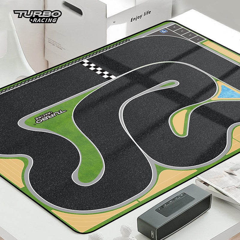 Turbo Racing  1:76 Racing Car track mat - Fast Layout - HeliDirect