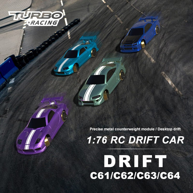 Turbo Racing C61 1:76 Drift Car - HeliDirect