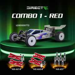 Losi 1/24 Micro-B 2WD Buggy RTR (Silver) With Nexx Racing Adjustable Turnbuckle Set, Front & Rear Suspension Arms - Big Savings $19.56 Off