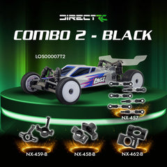 Losi 1/24 Micro-B 2WD Buggy RTR (Silver) With Nexx Racing Adjustable Turnbuckle Set, Caster Blocks, Spindles Micro-B & Rear Hub - Big Savings $22.53 Off