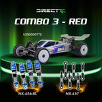Losi 1/24 Micro-B 2WD Buggy RTR (Silver) With Nexx Racing Adjustable Turnbuckle Set & Oil Shock (4pcs) - Big Savings $18.29 Off
