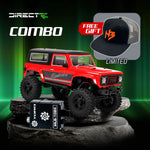HobbyPlus CR-18P V3 Brushless Rushmore (Red) With TORQ MLS-1024 Premium DIRECT-MOUNT Servo