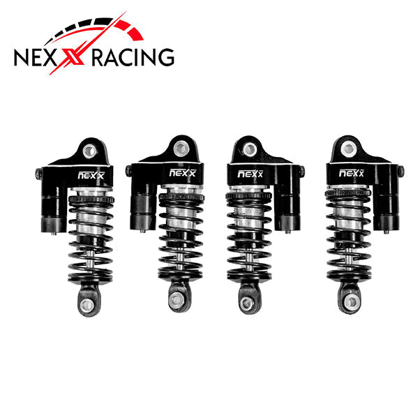 Nexx Racing Reservoir Shocks (4pcs) for Losi 1/12 Nascar - Black