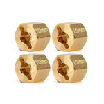 INJORA 12mm 4pcs Brass 10mm Wheel Hex Hub Extenders For 1/10 RC Crawlers 1/18 UTB18 - HeliDirect
