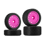 INJORA Pre-mounted Pin Buggy Tires & Wheels for 1/24 Losi Micro-B