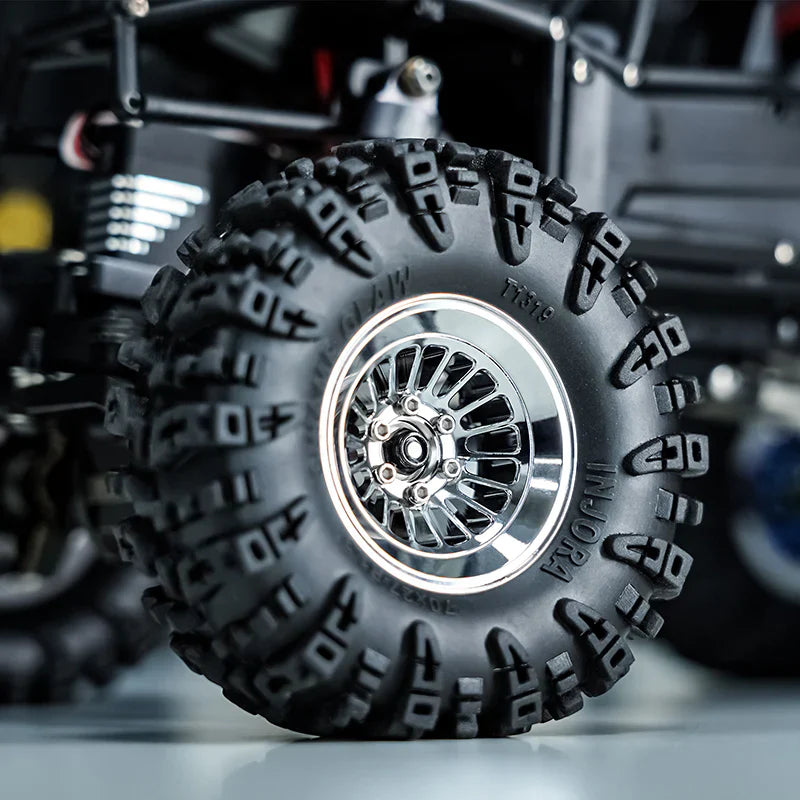 INJORA 1.3" Turbine -5.25mm Offset Wheels for Micro Crawlers