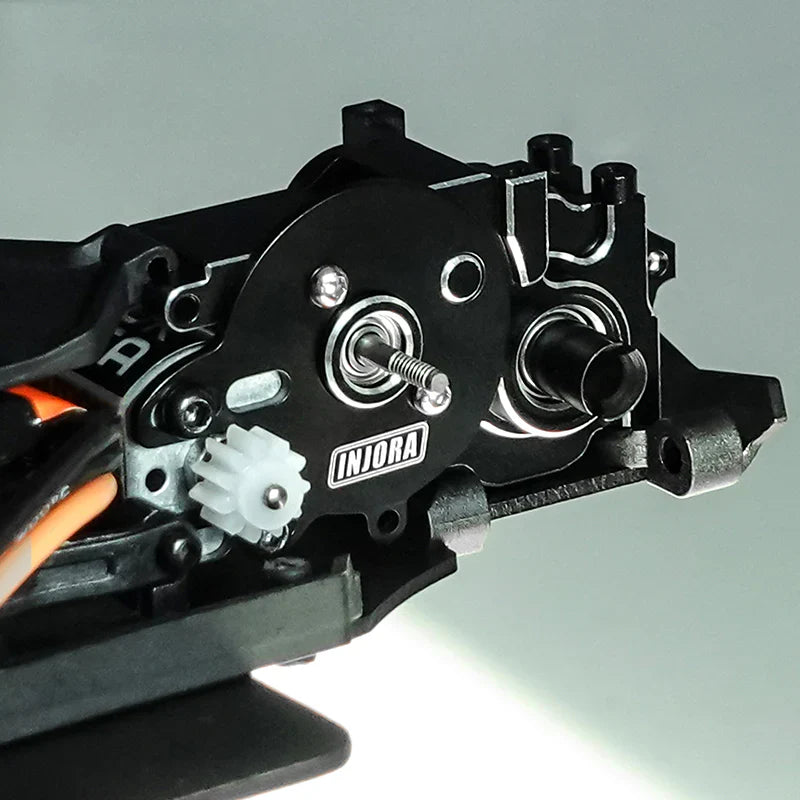 INJORA Aluminum Transmission Housing with Motor Mount & Cover for 1/24 Losi Micro-B