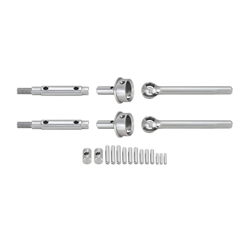 INJORA Stainless Steel Portal Axle ( Front & Rear ) Shafts for 1/18 Redcat Ascent-18