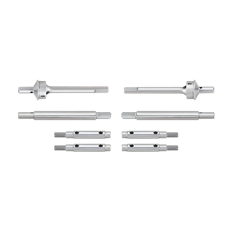 INJORA Stainless Steel Portal Axle ( Front & Rear ) Shafts for 1/18 Redcat Ascent-18