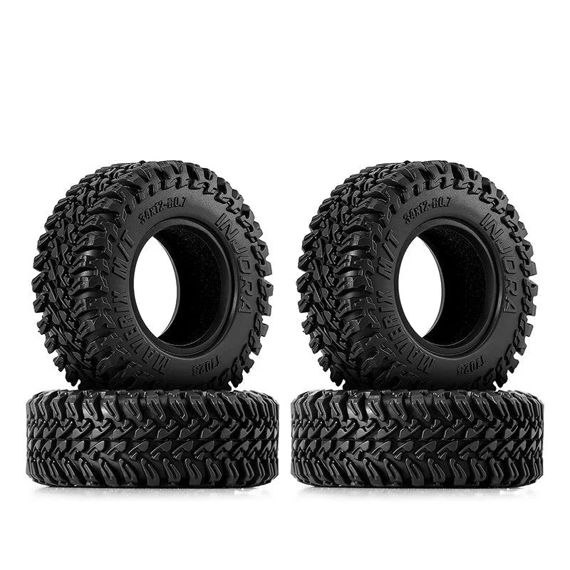 INJORA 0.7" 34*12mm MAVERIX M/T Tires for 1/30 SCX30