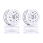INJORA 1.3" Non-beadlock Wheels for 1/24 1/18 RC Crawlers - White