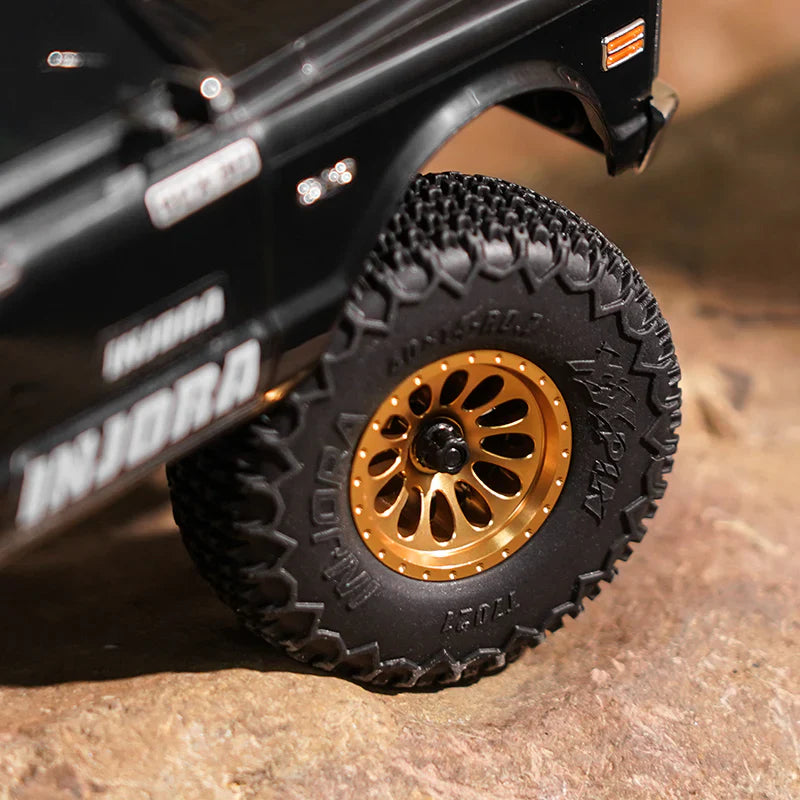 INJORA 0.7" D19 Ripple Aluminum Wheels for 1/30 SCX30