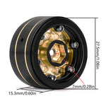 INJORA 1.0" 39g/Pcs Brass Beadlock Wheels Negative Offset 2.65mm For 1/24 1/18 RC Crawlers - HeliDirect