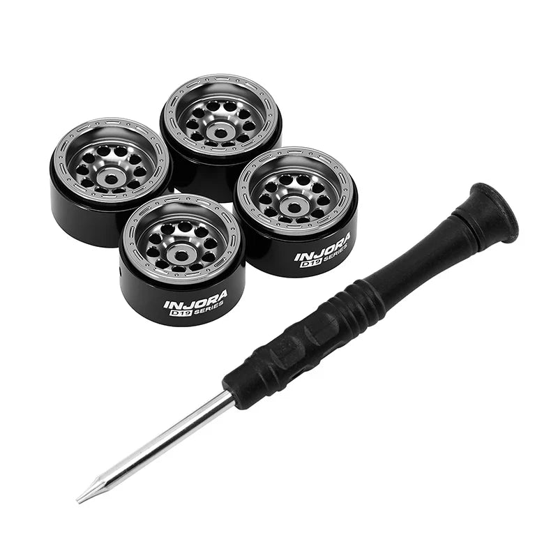 INJORA 0.7" D19 Aluminum Wheels for 1/30 SCX30 (W7008)