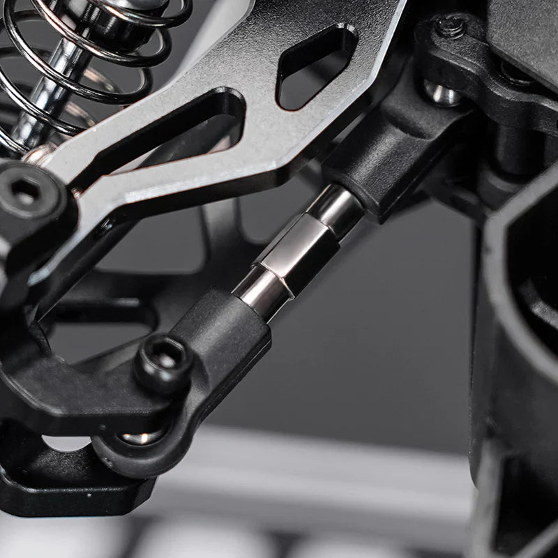 INJORA Stainless Steel Steering Links for 1/16 Arrma Mojave Grom