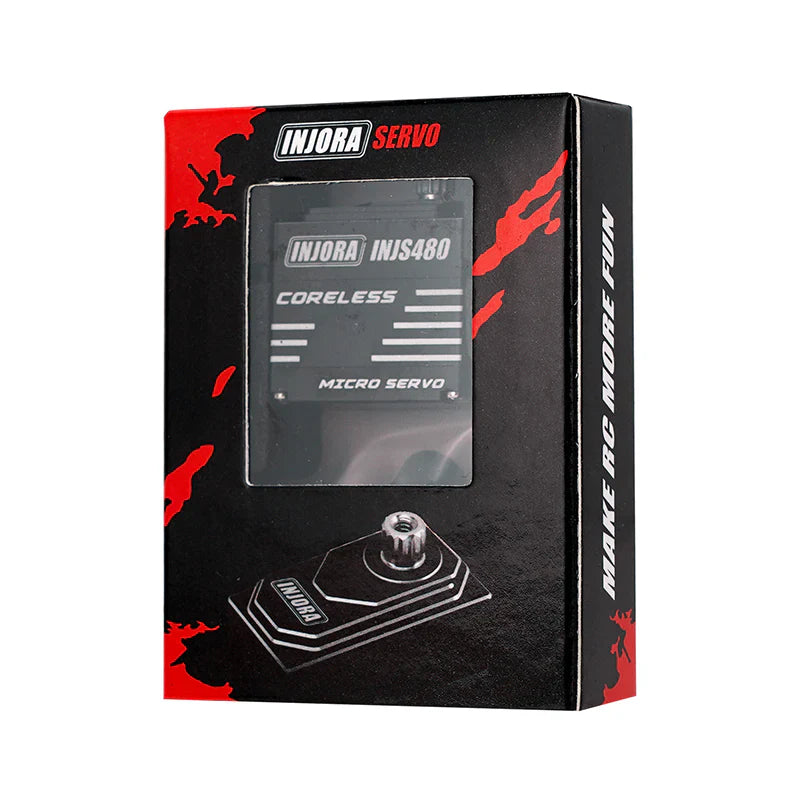 INJORA INJS480 Coreless Micro Servo with Servo Saver for Losi Micro-B Micro-T