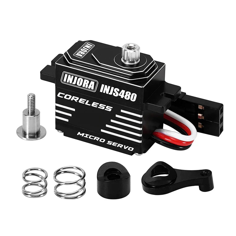 INJORA INJS480 Coreless Micro Servo with Servo Saver for Losi Micro-B Micro-T