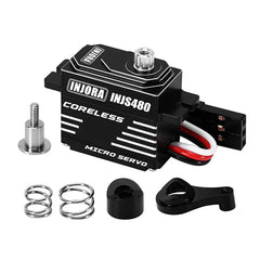 INJORA INJS480 Coreless Micro Servo with Servo Saver for Losi Micro-B Micro-T