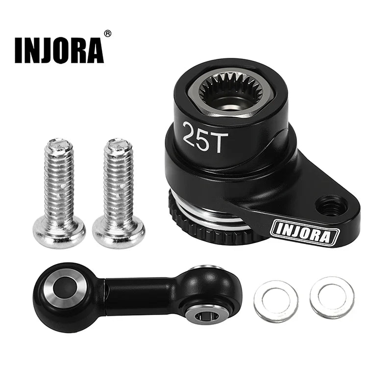INJORA Aluminum Servo Saver Set for 1/16 Arrma Mojave Grom (25T)