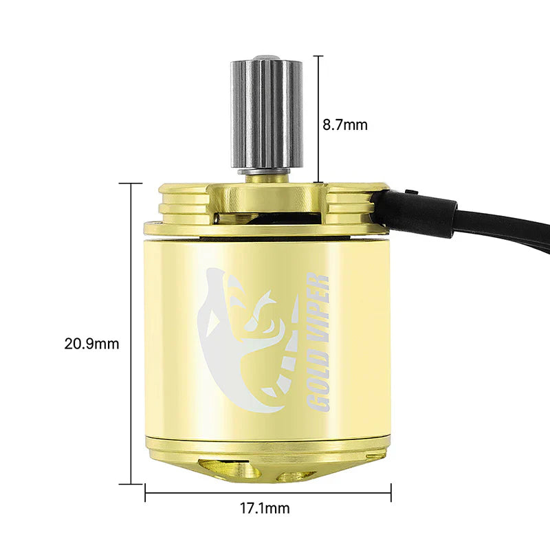 INJORA Gold Viper 1721 Brushless Motor 2800KV for 1/18 TRX4M Ascent-18