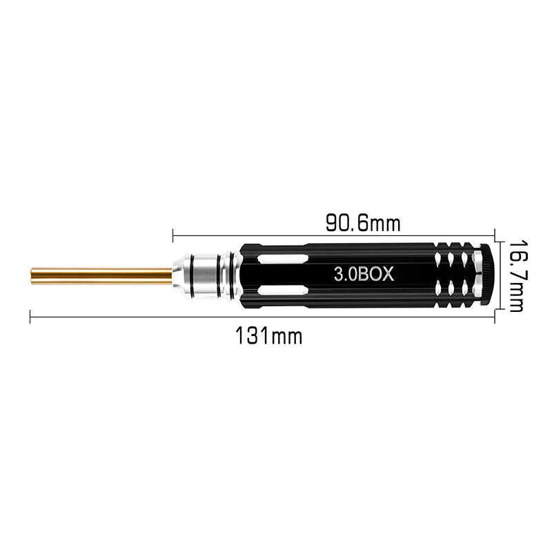 INJORA 2.0mm+ Phillips Screwdriver 3.0mm Hex Nut Driver for 1/30 Axial SCX30