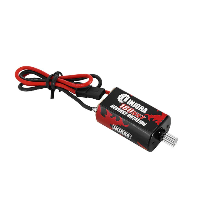 INJORA 180 Brushed 55T Red Motor with Steel Pinion for 1/18 TRX4M (INM11) - HeliDirect