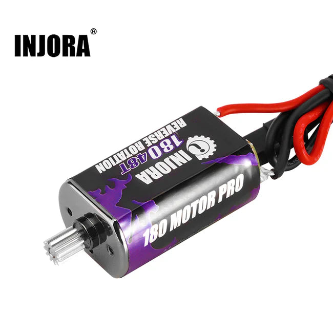INJORA 180 PRO Brushed 48T Purple Motor with Steel Pinion for 1/18 TRX4M (INM11) - HeliDirect