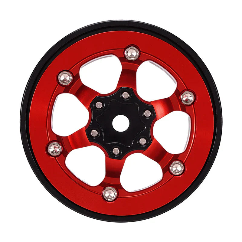INJORA 1.3" -5.25mm Offset Aluminium Beadlock Wheels for 1/24 1/18 RC Crawler (W1313)