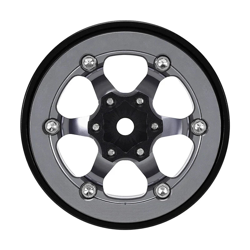 INJORA 1.3" -5.25mm Offset Aluminium Beadlock Wheels for 1/24 1/18 RC Crawler (W1313)