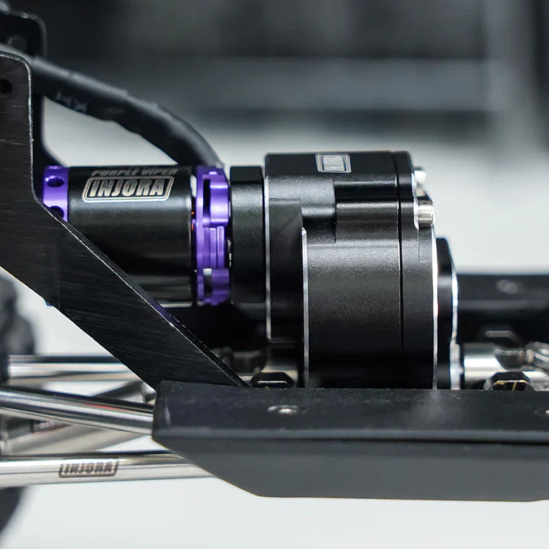 INJORA CNC Aluminum Complete 24/1 (Underdrive 45.83%) Transmission for 1/18 Redcat Ascent-18