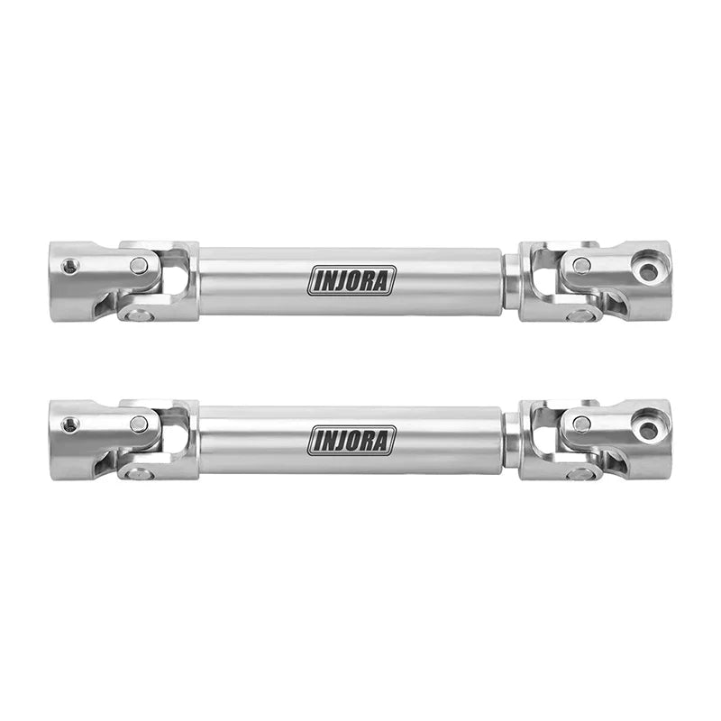 INJORA Stainless Steel Drive Shafts With D Shaped Hole For 1/18 FMS FCX18 - HeliDirect
