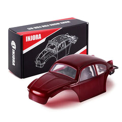 INJORA BUG24 Body with Interior for 1/24 SCX24 C10 JLU Bronco Base Camp - Burgundy