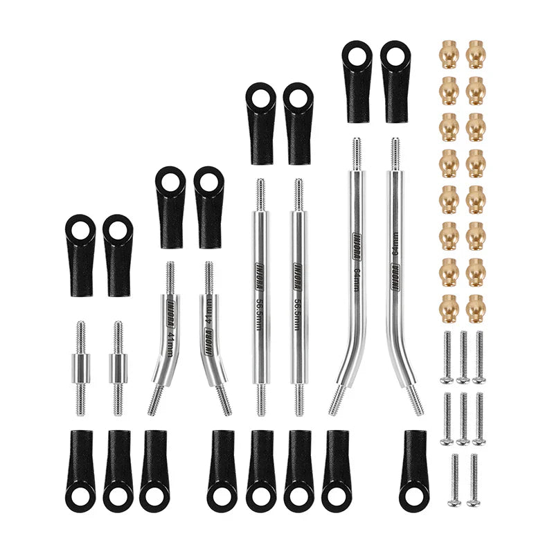 INJORA Stainless Steel High Clearance Links for 1/24 SCX24 GX470