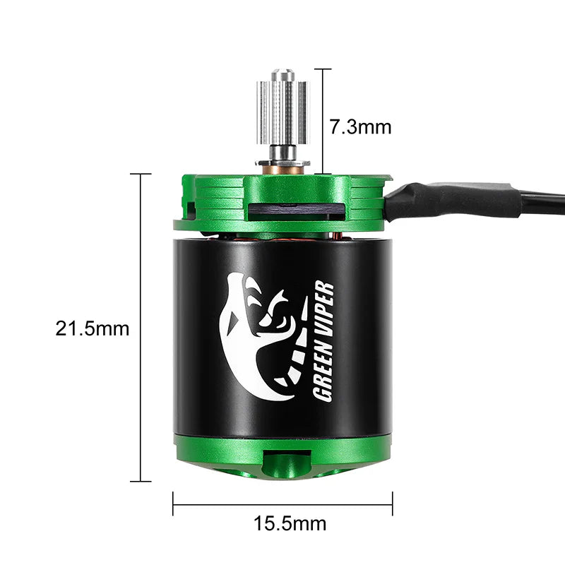 INJORA MBL32-NANO Brushless ESC & 1621 Green Viper Motor for 1/30 SCX30