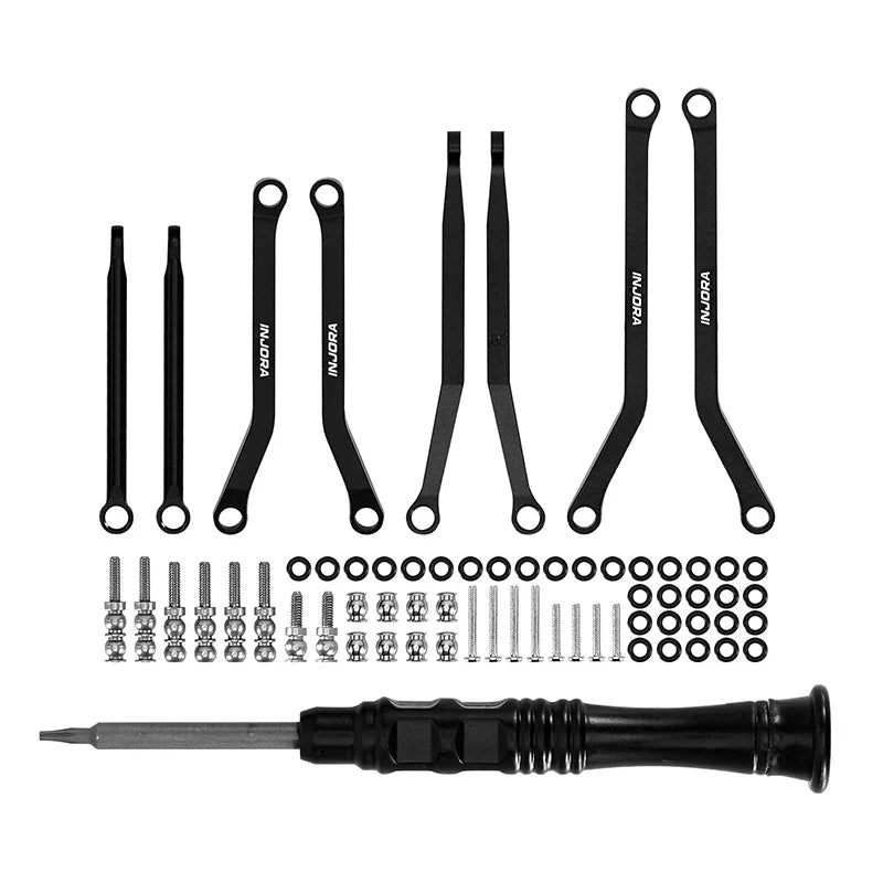 INJORA Aluminum High Clearance Chassis Links for 1/30 Axial SCX30