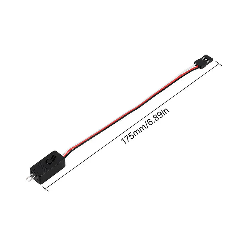 INJORA CH3 Light Remote Control Switch, LED On/Off Breath Flash Controller for RC Car