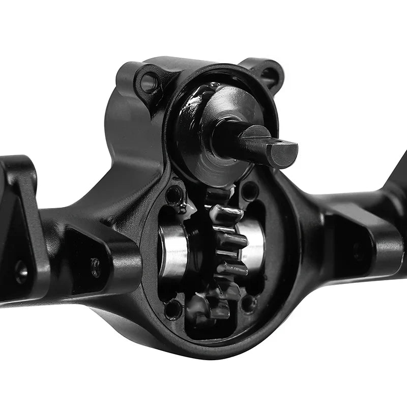 INJORA +4mm Planet Axles with Double Joint Shafts & Brass Steering Knuckles for 1/24 Axial SCX24