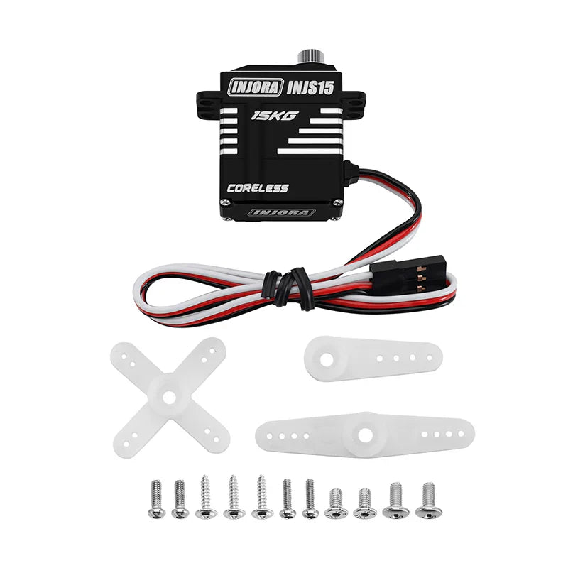 INJORA INJS15 15KG Coreless High Torque Micro Servo for 1/18 1/24 RC Crawler