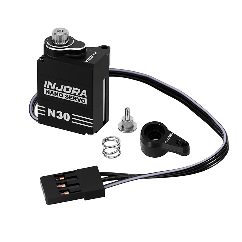 INJORA Aluminum N30 NANO Servo with Servo Saver for 1/30 SCX30