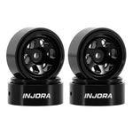 INJORA 0.7" 6-Spoke Aluminum Wheels for 1/30 SCX30