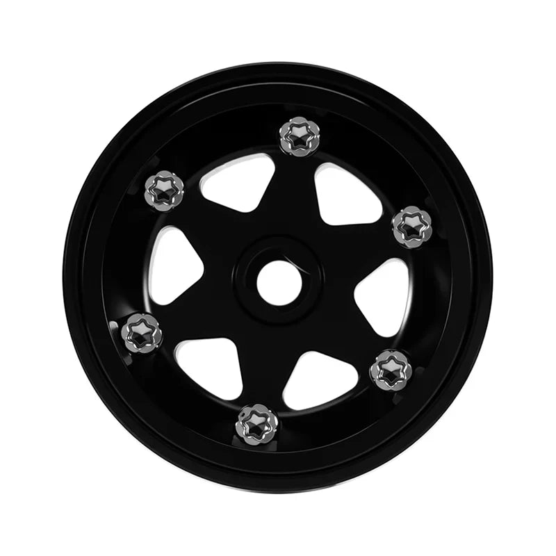 INJORA 0.7" 6-Spoke Aluminum Wheels for 1/30 SCX30