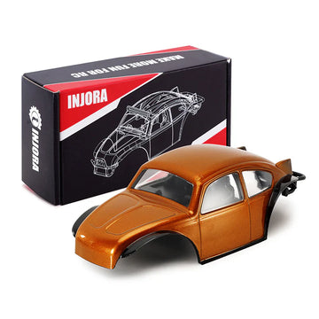 INJORA BUG24 Body with Interior for 1/24 SCX24 C10 JLU Bronco Base Camp - Orange