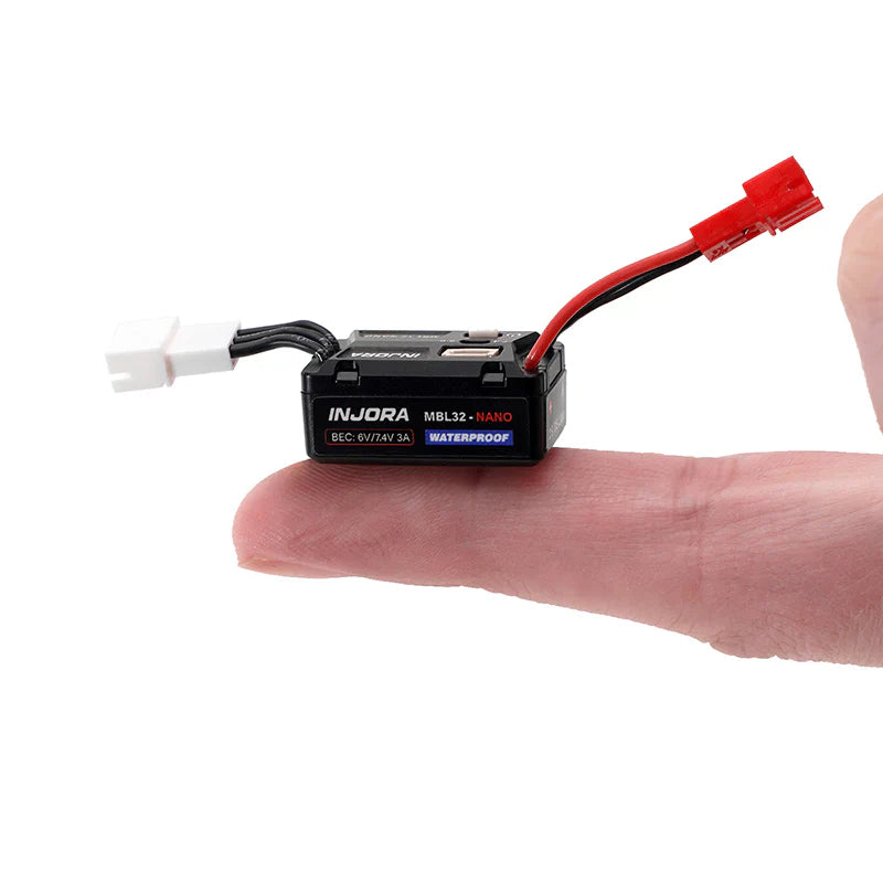 INJORA MBL32-NANO Brushless ESC & 1621 Green Viper Motor for 1/30 SCX30