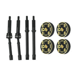 1144 Steel Hardening +4mm CVD with Brass +4mm Weight 4pcs/set for SCX30 Cars Upgrade Parts (8pcs/set)