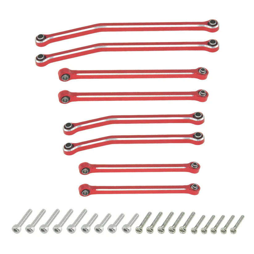Aluminum Skid Link Rods for SCX30 Cars Upgrade Parts (8pcs/set)