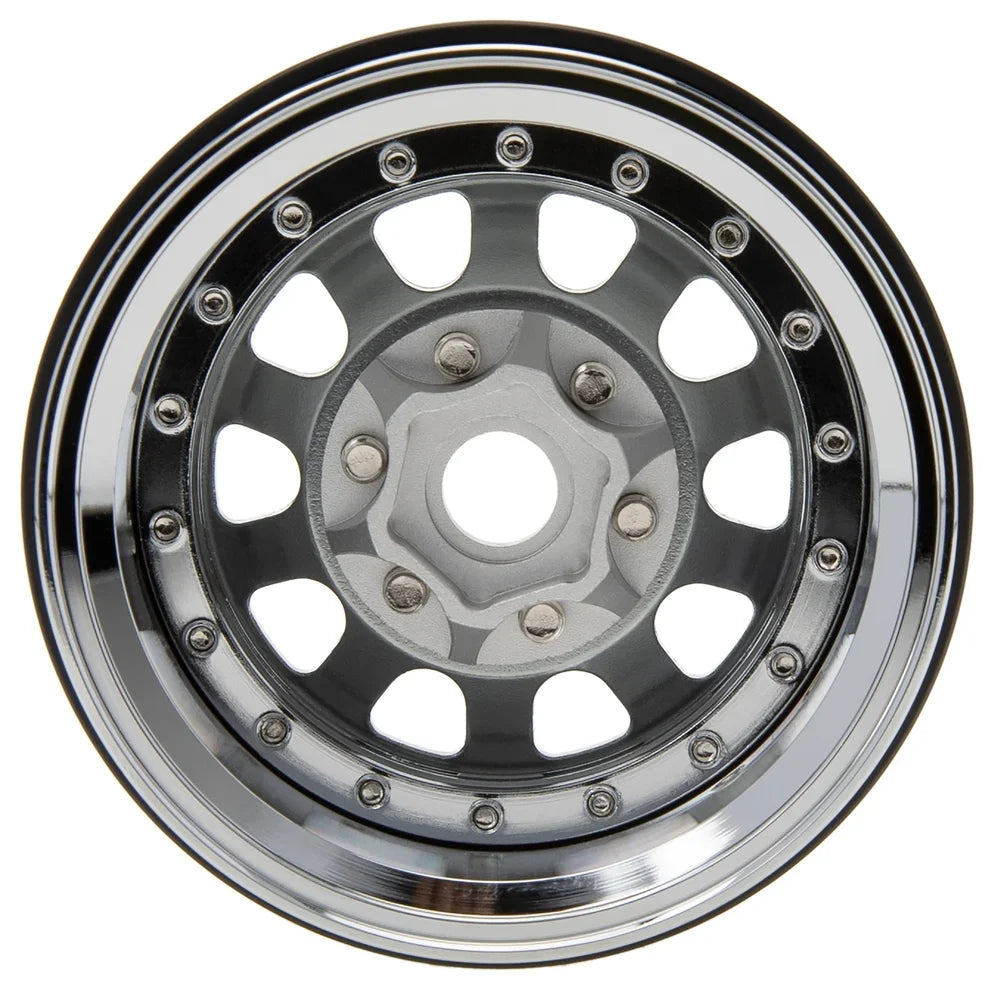 MEUS Racing Brass Aluminum 1.9″ Beadlock Wheels Supports Front Rear Twin Wheels for 1/10 TRX-4 TRX-6 SCX10 GEN7 GEN8 D90