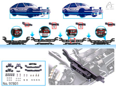 DriftART New 1/28 Universal Body Mount Set For DA4
